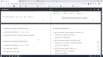 Construção e Análise de Algoritmos - UFC -  Quick Sort (aula 1)