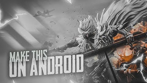 Make this amazing PUBG MOBILE thumbnail on Android (tutorial)