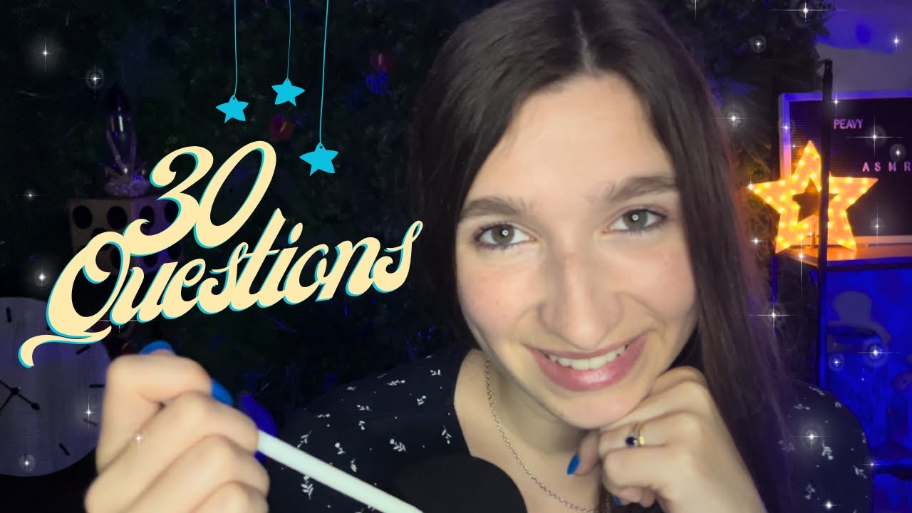 ASMR TU ME PARLES DE TOI 📝(30 question perso)✨