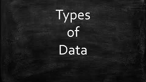 Types of Data