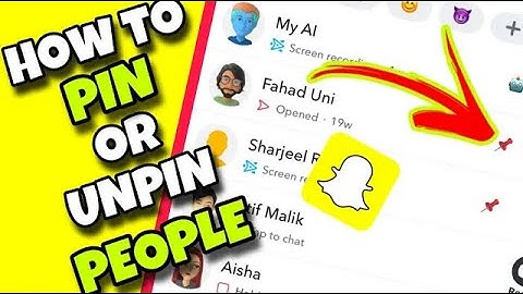 How Go Pin / Unpin People on Snapchat in 1 SIMPLE Step
