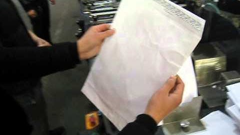 ZF390C A3 Big Pocket Type Envelope Making Machine Setup