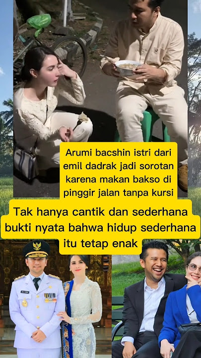 Arumi bacshin makan bakso di pinggir jalan #arumibachsin #emildardak #shorts