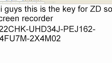 ZD soft screen Recorder serial key
