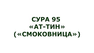 Сура 95. Ат-Тин (Смоковница)