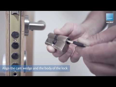 How to change the door cylinder – TESA ASSA ABLOY TK100