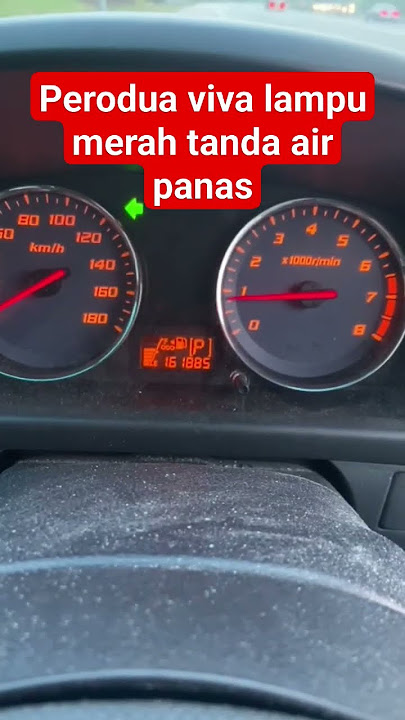 Perodua viva lampu merah kelip tanda air radiator panas #pomenkampung #peroduaviva #shorts