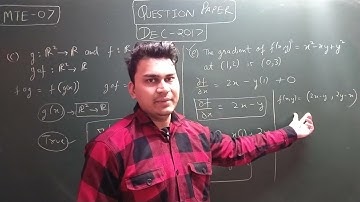 Advanced Calculus MTE-07 Dec 2017 Paper Solved | Part 1 | IGNOU sol by Sajal Gupta @mathshunters