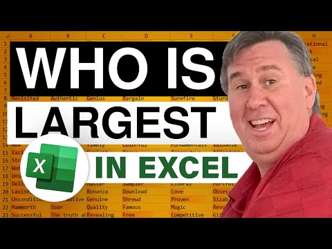 Excel - Excel Tutorial: Find the Largest Sales with INDEX and MATCH Functions - Episode 747