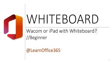 How to use Tablets with  Microsoft Whiteboard - Quick Review