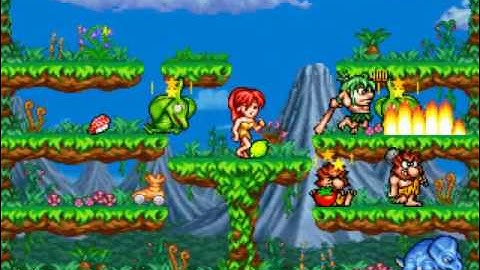 Joe & Mac Returns ~1994 Data East~ Arcade MAME joemacr