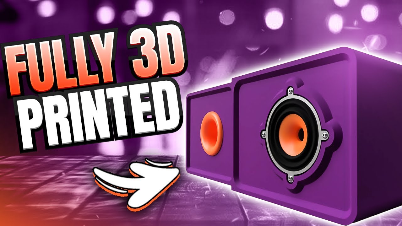 Innovative 3D Printed Mini Speaker Dual Chamber Bass Reflex Design