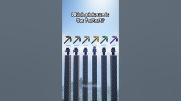 Which Pickaxe is the Fastest in Minecraft? 🤔