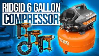 Ridgid 6 Gallon Compressor 3-Tool Combo: Showcasing A Variety Of Nail Sizes With Gun | PEDRO DIY