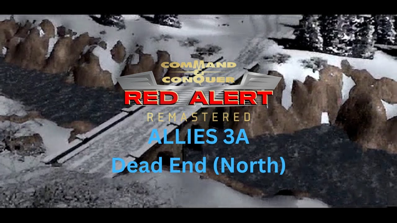 Command & Conquer Red Alert Allies Mission 3A : Dead End (North) Game Play