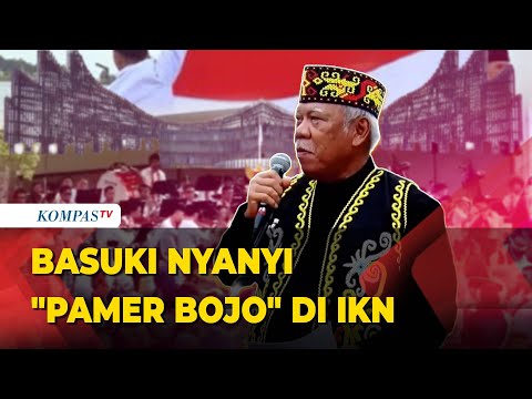 Momen Basuki Hadimuljono Nyanyi Pamer Bojo usai Upacara HUT ke-80 RI di IKN