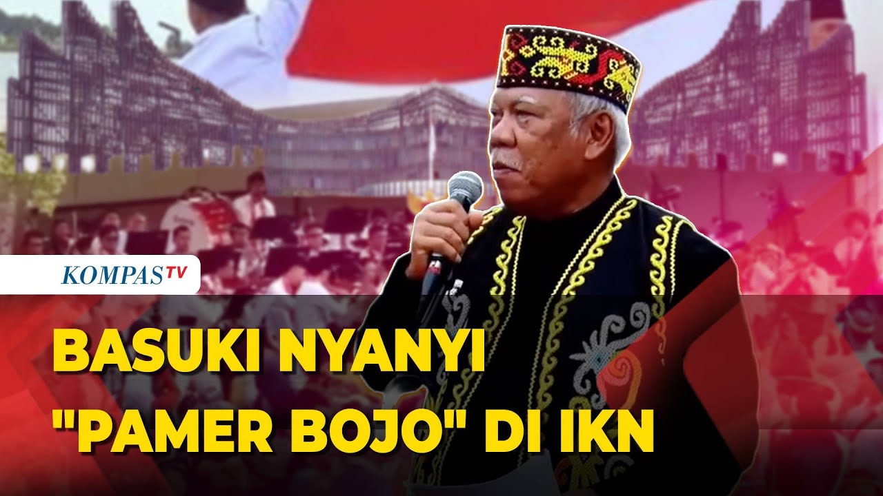 Momen Basuki Hadimuljono Nyanyi Pamer Bojo usai Upacara HUT ke-80 RI di IKN