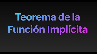 Función implícita