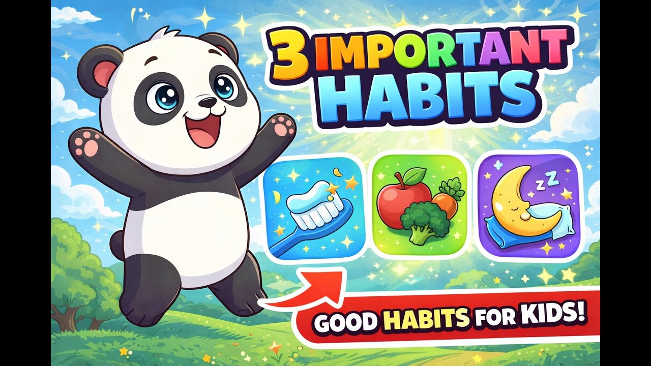 3 Important Habits for Kids with Leo the Panda