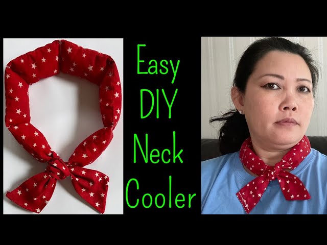 How To Make A Cooling Scarf/Neck Cooler. DIY Neck Cooler/Homemade Cooling  Scarf Instructional Video 