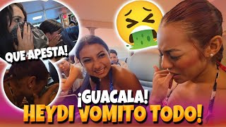 HEYDI no pudo mas con las nauseas y el mareo 🤢 echo todo el desayuno en el ferry 😂🤣
