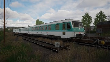 Train Sim World 6 Prep Work scenario in DB BR 628 (sorry for audio and lag)