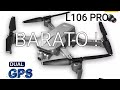 DRONE L106 PRO GPS GIMBAL DE 2 EIXOS 4K UNBOXING E DICAS