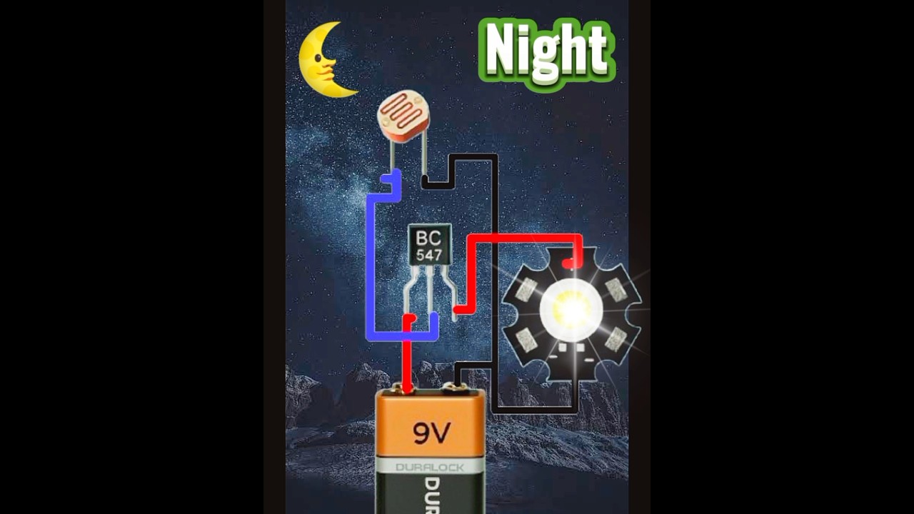 Auto Night Light using BC547 | Simple DIY working