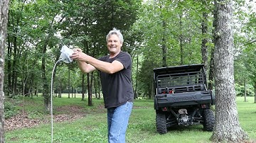 Vevor 100 foot Zipline Swing Install For The Grand Kids