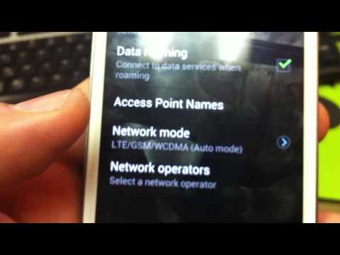 How to do internet settings for h20 in Samsung Galaxy S3