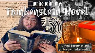 write a frankenstein retelling with me | a cozy gothic spring writing/reading vlog ⚔️📓☕️