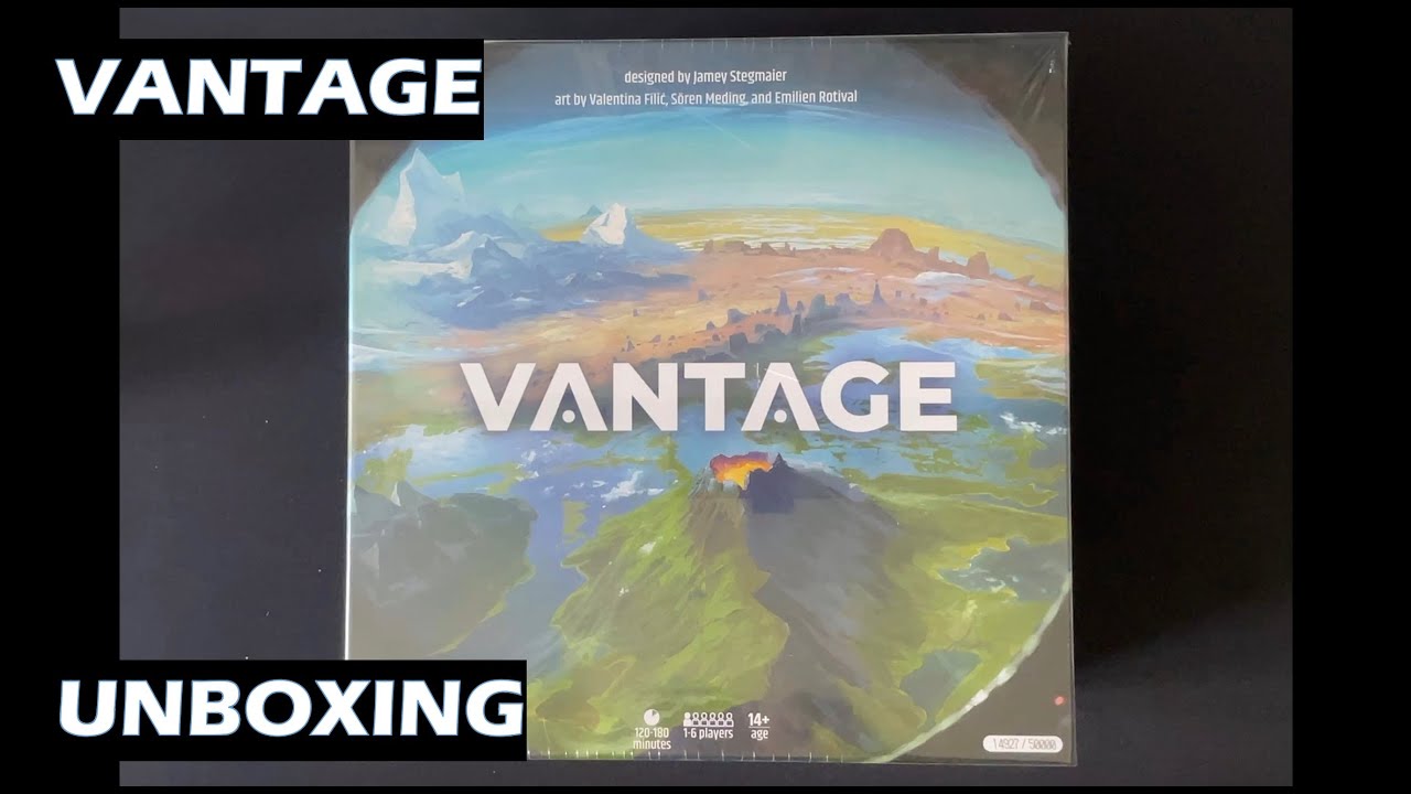 Распаковка настольной игры Vantage «Исследование открытого мира»