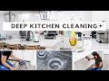 Kitchen Clean with Me | Satisfying Cleaning Motivation with Steam, Lemon Vinegar and Baking Soda