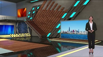 3D Virtual Set Production System with Virtual Camera Animations & 3D AR Models | @WASP3DOfficial