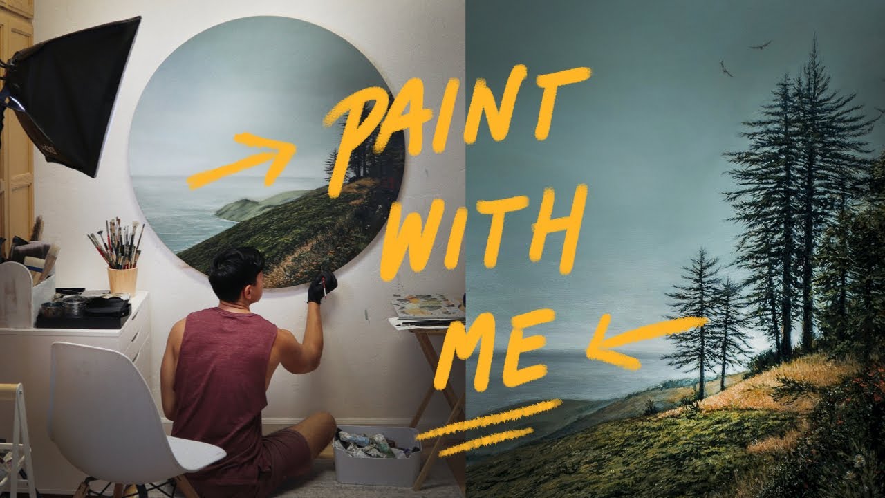 Oil Painting Landscape of Big Sur (Inside My Art Studio) - YouTube