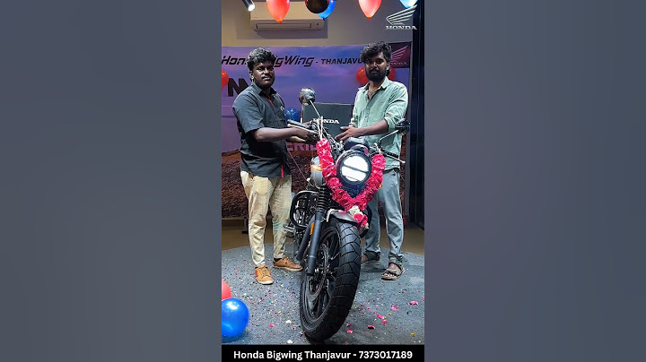 ❤ Happy Customer | Honda CB 350 Rs Delivery | Honda Bigwing Thanjavur