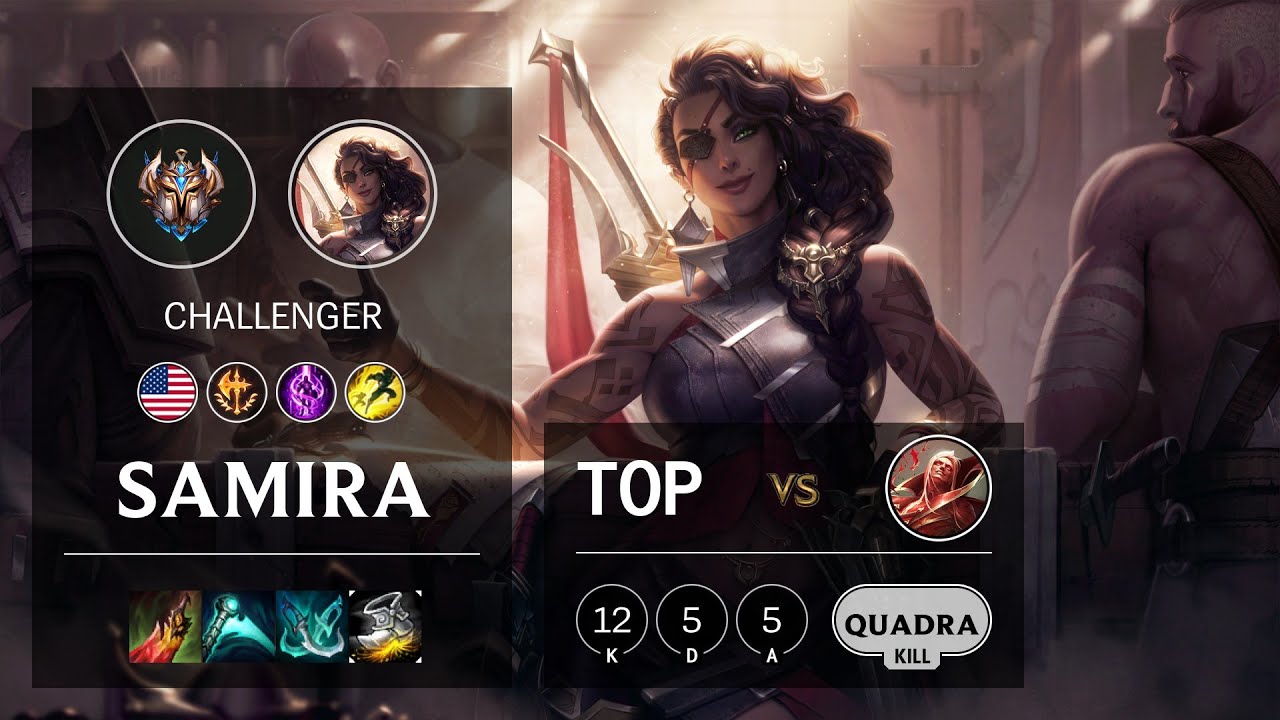 Samira Top vs Vladimir - NA Challenger Patch 10.19