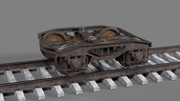 Railway Bogie 3D model