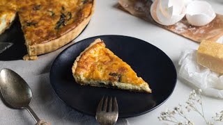 Spinach & Cheese Quiche كيش بالسبانخ والجبنة