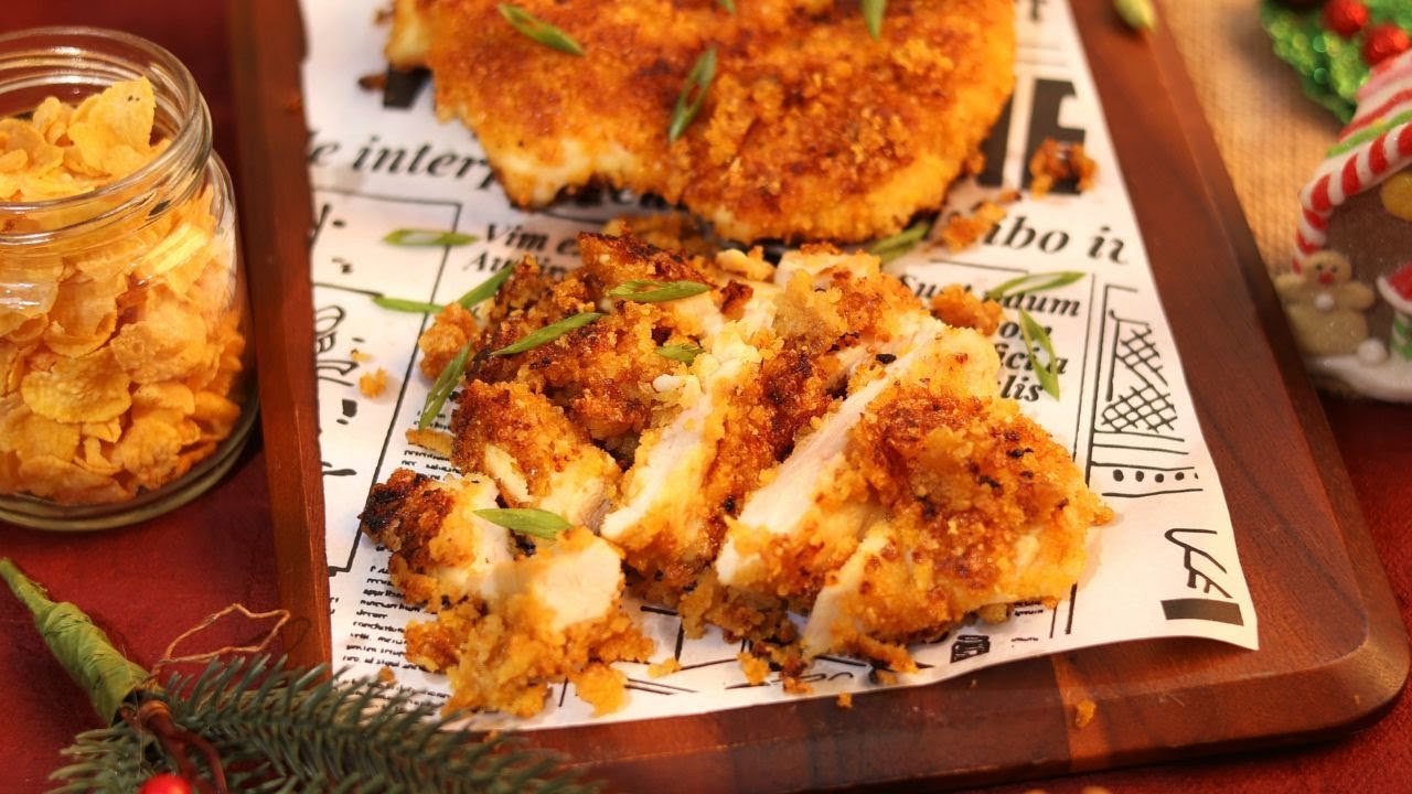 Easy Honey Mustard Breaded Chicken using cornflakes! YouTube