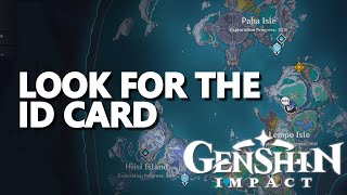 Look for the ID Card Genshin Impact