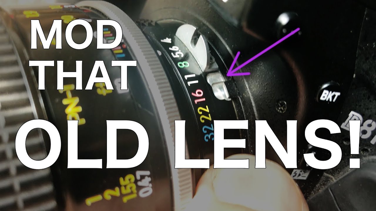 105mm f4 Micro Nikkor Aperture Ring Modification - YouTube