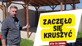 Wiata garażowa - kruszy się beton!