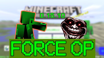 How To Force Op in Minecraft Server 0.15.10 (Download Links in Comments)