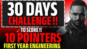 30-Day Challenge to Become a Topper | First Year Engineering | Pradeep Giri Sir