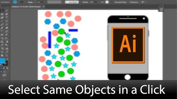 Select Similar/Same Objects in a Single Click in Illustrator