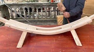 Excellent Craft Woodworking Project // Build A Unique Hammock From Strips Of Wood - DIY