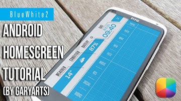 BlueWhite2 (by GaRyArTs) - Android Homescreen Tutorial