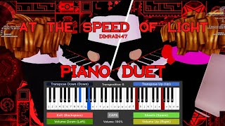 Dimrain47 - At the Speed of Light | IMPOSSIBLE PIANO DUET (Roblox Got Talent)