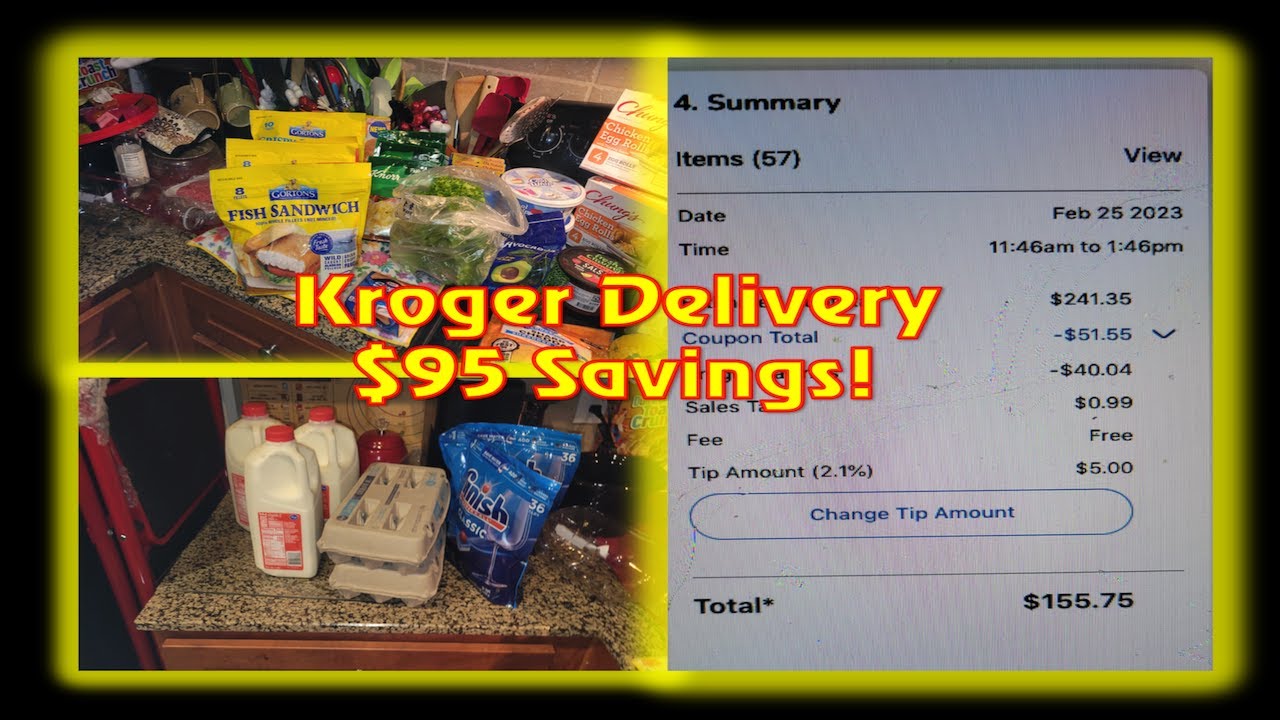 Kroger Boost 1st Delivery shopping coupon kroger stockpile YouTube
